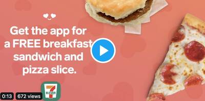 Free Breakfast Sandwich and Pizza Slice at 7-Eleven