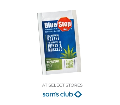 Free Blue Stop Max Massage Gel Sample at Sam's Club