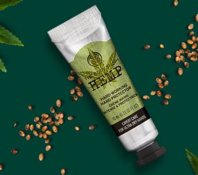 Free Hemp Hand Protector Deluxe Sample at the Body Shop