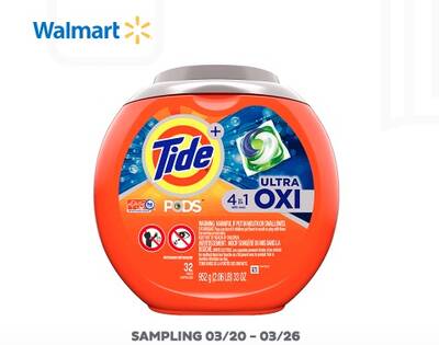 Free Tide Pods Sample at Walmart