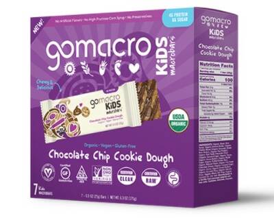Free GoMacro Kids Chocolate Chip Cookie Dough MacroBars (Apply)