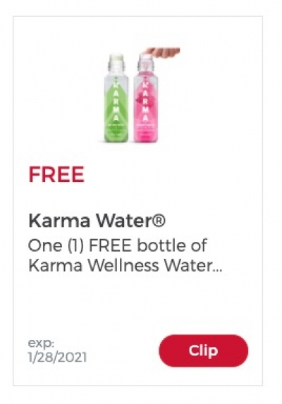 Free Bottle of Karma Wellness Water at Giant Eagle