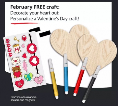 Free Personalized Valentine's Day Wooden Heart at JCPenney (2/13)