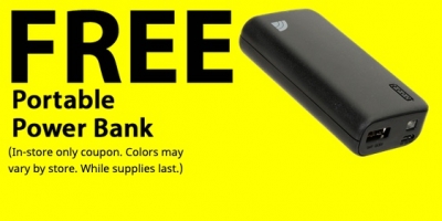 Free Portable Power Bank at Micro Center