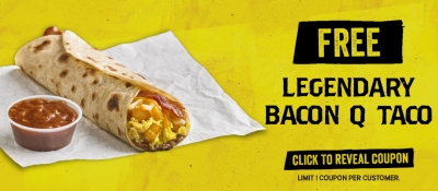 Free Bacon Q Taco Laredo Taco Company