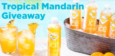 Free Bottle of Sparkling Ice Water Tropical Mandarin