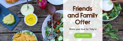 Free Toby’s Dressing and Dip Product
