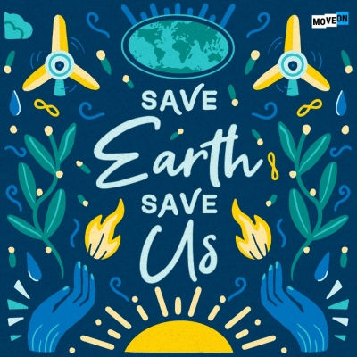 Free Save Earth Save Us Sticker