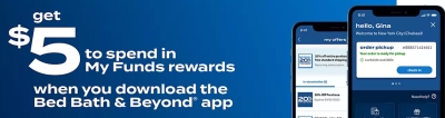 Free $5 Bed Bath & Beyond Reward Credit