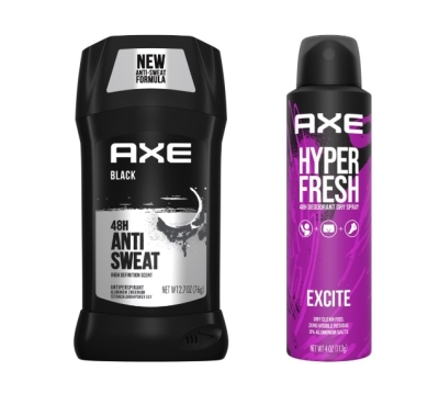 Free Axe Antiperspirant Stick and Dry Spray Sample