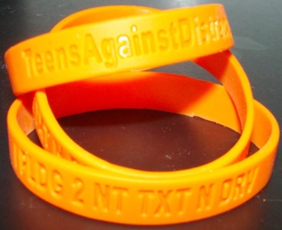 Free Teens Against Distracted Driving Bracelet