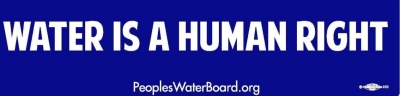 Free Water Is a Human Right Sticker