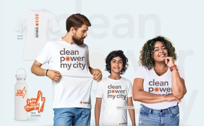 2 FREE Clean Power My City T-Shirts and Stickers