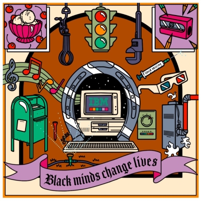 Free Black Minds Change Lives Sticker