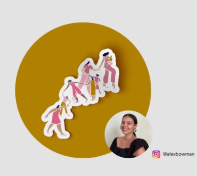 Free Strong Women Stick Together Sticker Free Strong Women Stick Together Sticker