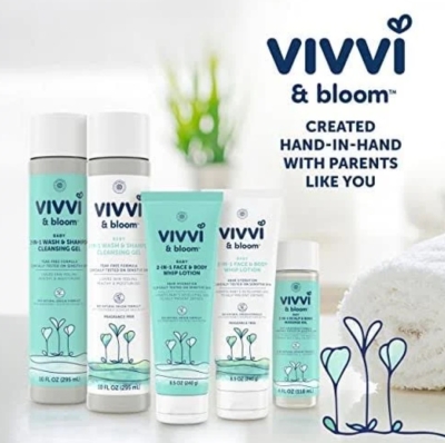Free Vivvi & Bloom Natural Skincare & Haircare Products for Babies Sample