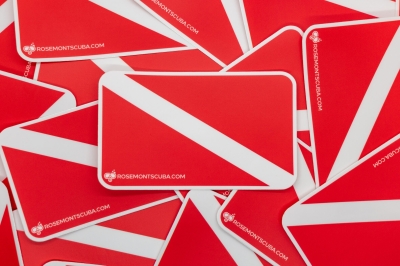 Free Scuba Dive Flag Sticker
