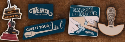 Free Weaver Leather Supply Stickers