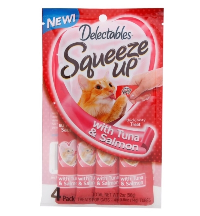 Free Delectables Squeeze Up Tuna and Salmon Cat Treats