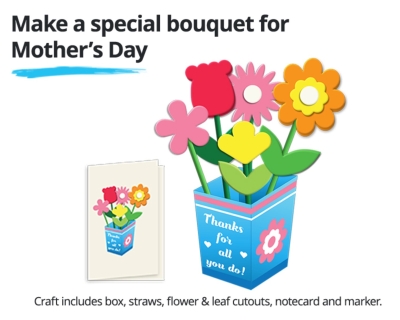 Free Craft Activity at JCPenney: Mother's Day Bouquet (5/13)
