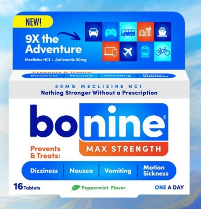 Free Bonine Max Strength Motion Sickness Tablets Sample (Apply)
