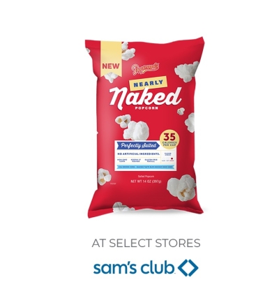 Free Popcornopolis Nearly Naked Salted Popcorn Sample at Sam's Club