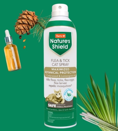 FREE Hartz Nature's Shield Flea & Tick Cat Spray (Apply)