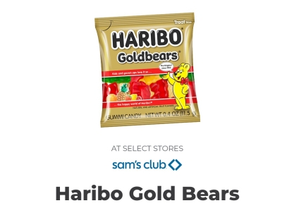 Free Haribo Gold Bears Sample at Sam's Club