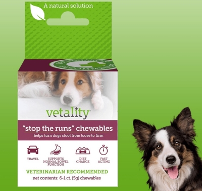 FREE TevraPet Stop the Runs Anti Diarrhea Chewable Tablets for Dogs (Apply)