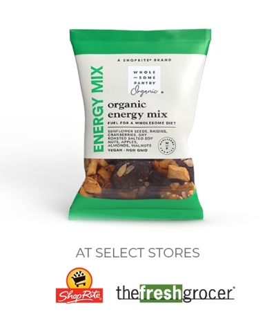 Free Wholesome Pantry Organic Energy Mix at Shop Rite and the Fresh Grocer