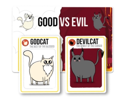 Free Exploding Kittens: Good vs. Evil Game Night Kit (Apply)