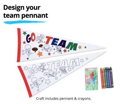 Free Craft Activity at JCPenney: Design Your Team Pennant (9/9)