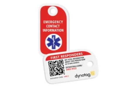 Free Mini Emergency SuperAlert ID for First Responders or Health Care Workers