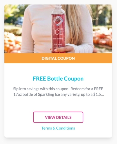 FREE 17oz Bottle of Sparkling Ice