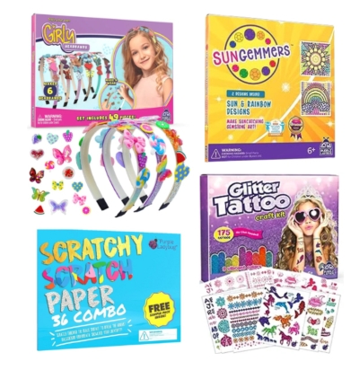 Free Purple Ladybug Sparkling Crafts Party Kit (Apply)