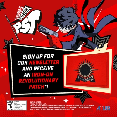 Free Persona 5 Tactica Iron-on Patch