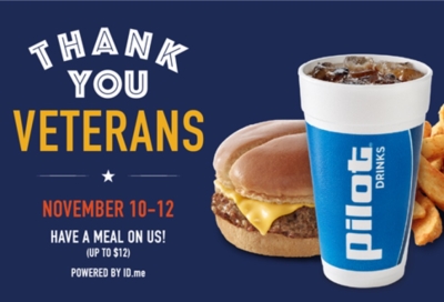 Free Meal for Veterans at Pilot Flying J Travel Centers