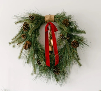 Free Round Wreath Christmas Sticker Pack