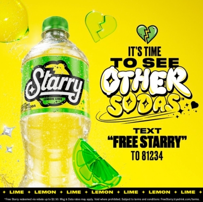 Free Starry Lemon Lime Drink (cash back)