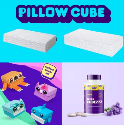 Free Pillow Cube – Squared Away for Sleep Party Kit (Apply)