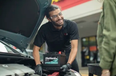 Free DieHard Car Battery at Advanced Auto Parts