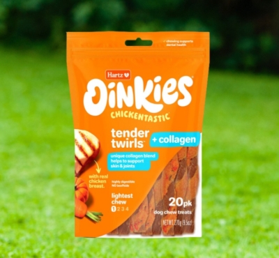 Free Hartz Oinkies Collagen Dog Chews (Apply)