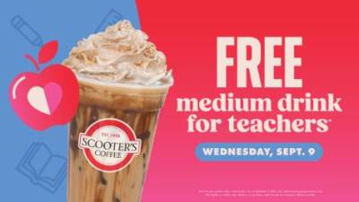 Free Medium Drink for Teachers at Scooter's Coffee (9/9)