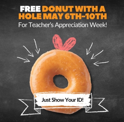 Free Donut for Teachers at LaMar's
