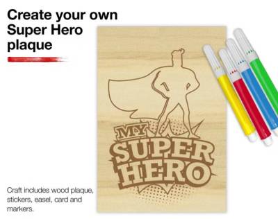 Free Kids Super Hero Plaque Craft Kit at JCPenney (6/13)