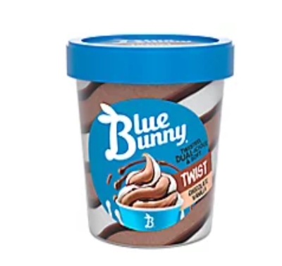 Free Blue Bunny Twist Pint
