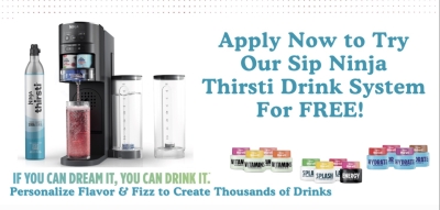 Free Ninja Thirsti Drink System (Apply)