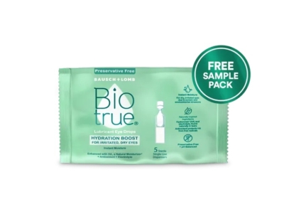 Free Biotrue Hydration Boost Lubricant Eye Drops Sample Pack
