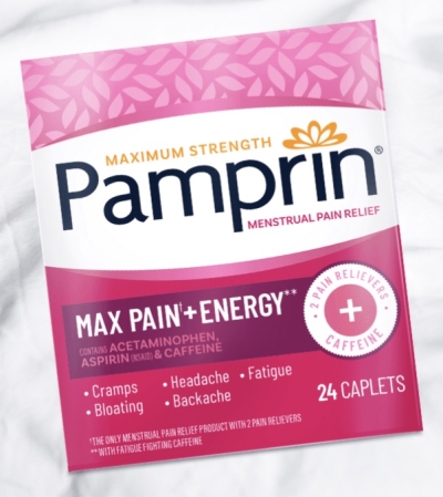 FREE Sample of Pamprin Max Pain + Energy (Apply)