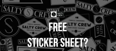 Free Salty Crew Sticker Sheet